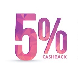 5% cashback offer